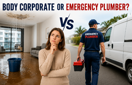 Body Corporate or Emergency Plumber? How Australians Should Handle a Plumbing Crisis Body Corporate Emergency Plumber? Australians Handle Plumbing Crisis